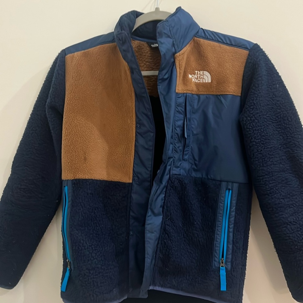 North face boys forest fleece mashup jacket lg/12
